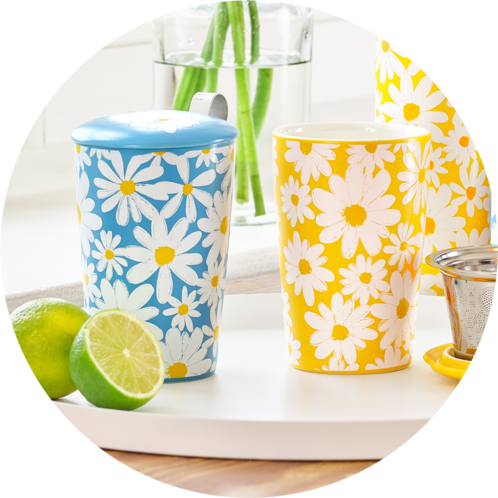 Tazze Tisaniere Daisy set 2pz