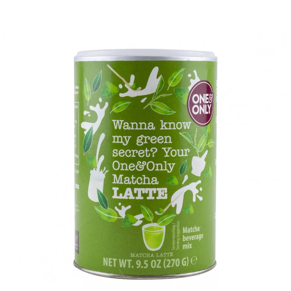 Barattolo Matcha Latte 270 g, preparato per bevanda al matcha – basta aggiungere latte caldo o freddo