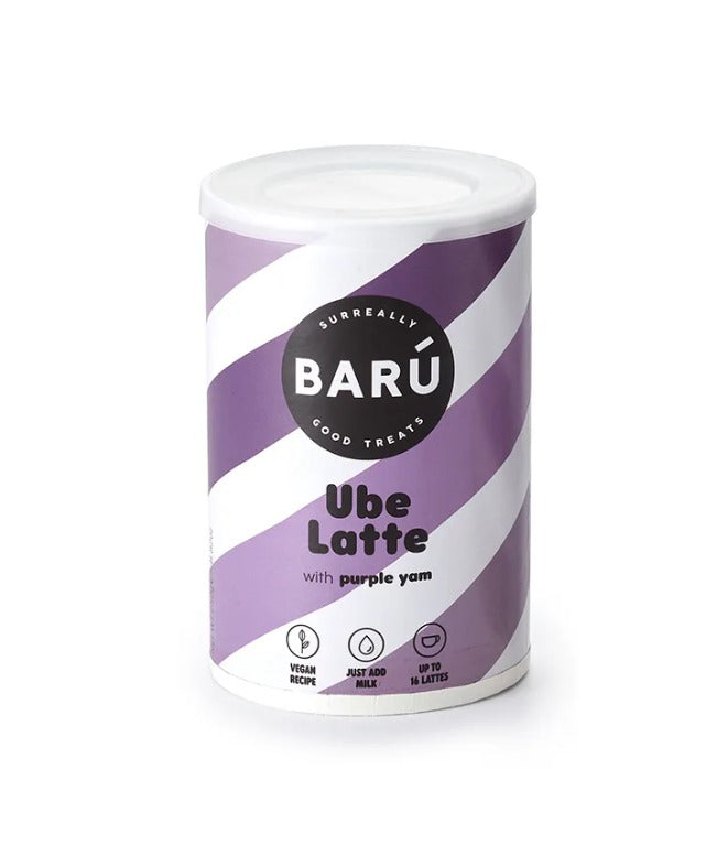 Barattolo Ube Latte Barú 250 g, bevanda all'ube (yam viola) – ricetta vegana, basta aggiungere latte